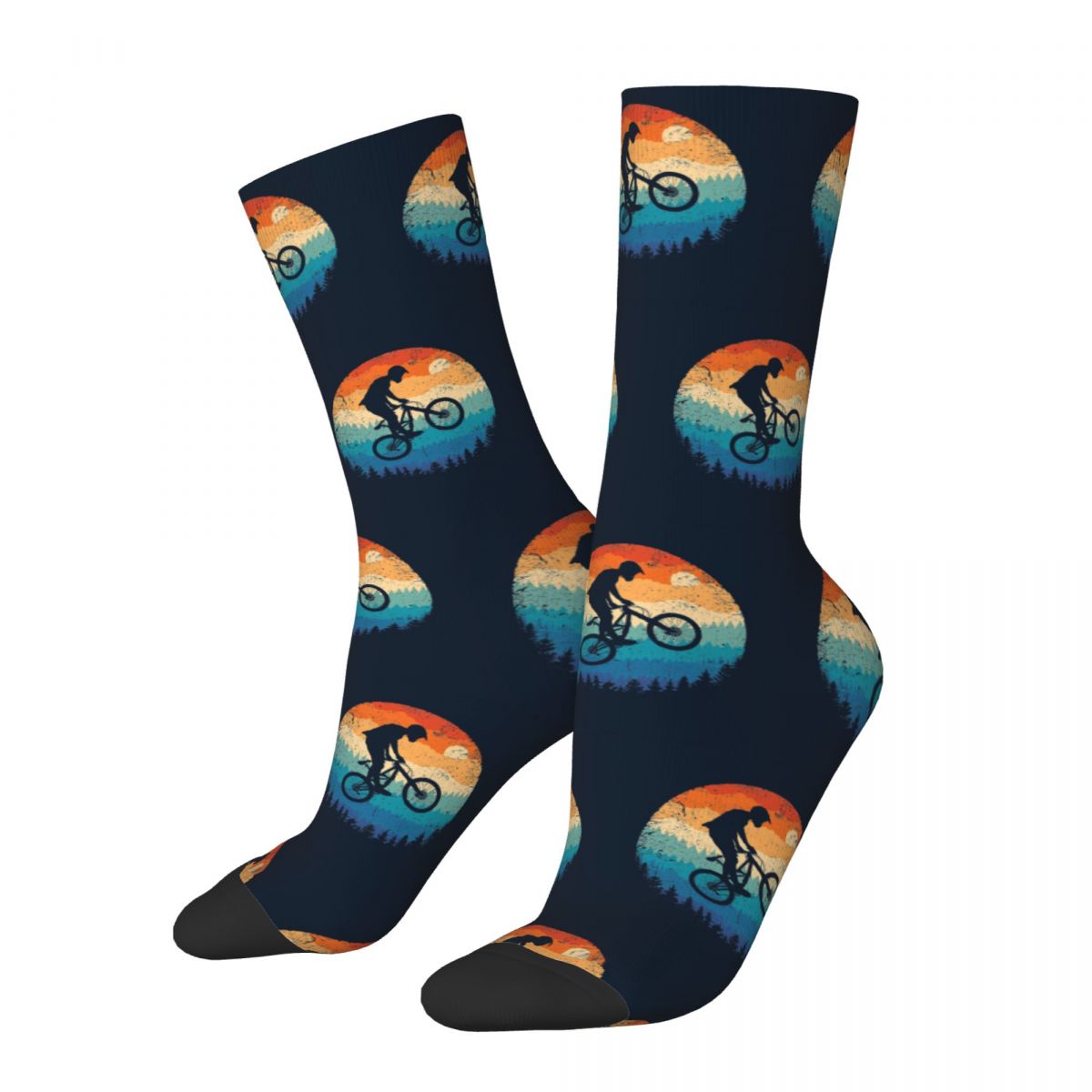 Mountain Biking Socks - Kaus Kaki Gila Lucu untuk Pria