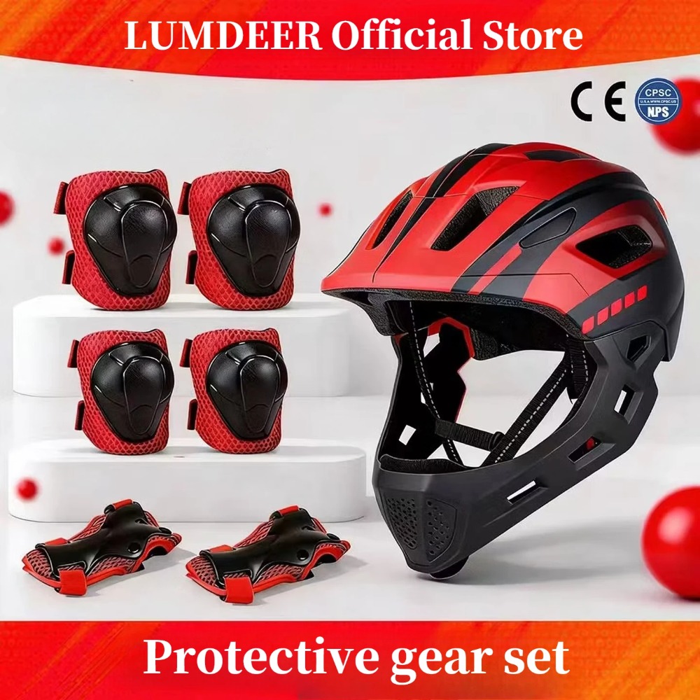 Mountain Biking Helmet Kids - Helm MTB Anak LUMDEER Set Perlengkapan