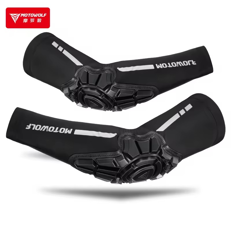 Mountain Biking Elbow Pads - Motowolong pelindung siku Motocross, perlengkapan perlindungan