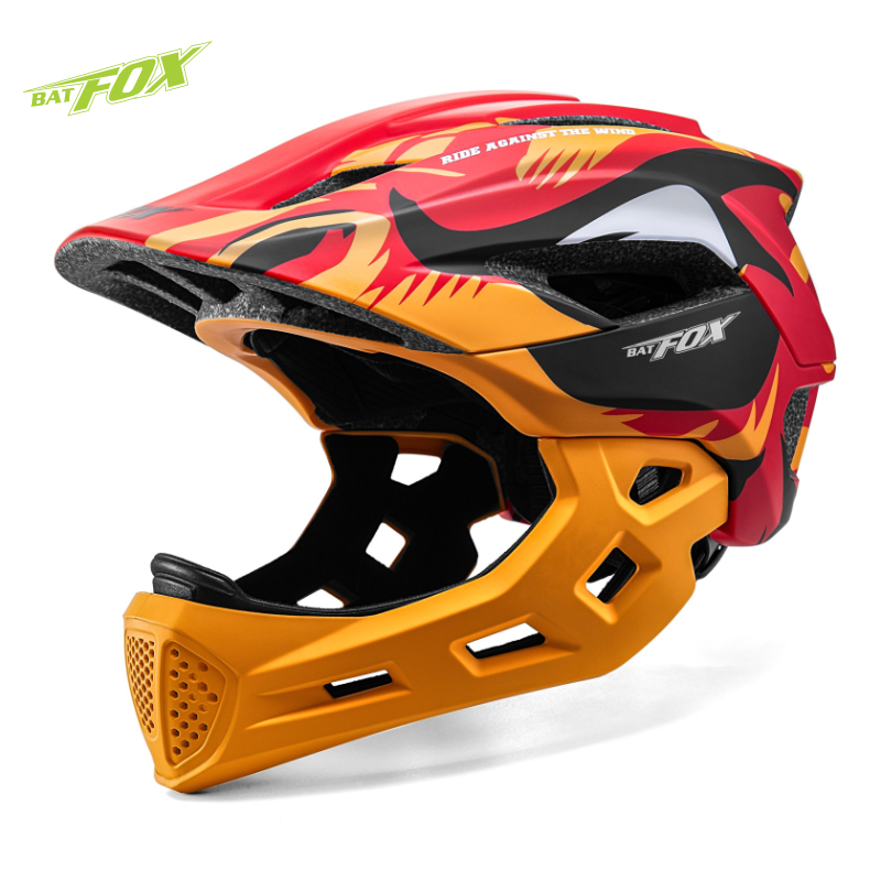 BATFOX Helm Sepeda Wajah Penuh - Mountain Biking Helmet Full Face ulasan dan harga