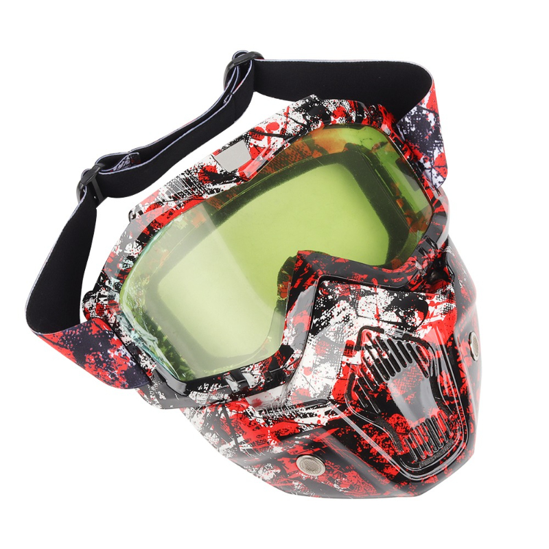 Kacamata sepeda motor, masker, - Mountain Biking Helmet Full Face ulasan dan harga