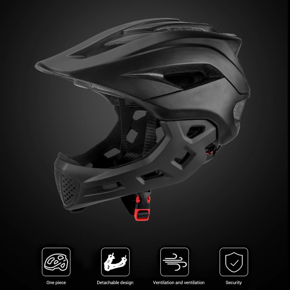 Helm sepeda wajah tertutup pen - Mountain Biking Helmet Kids ulasan dan harga