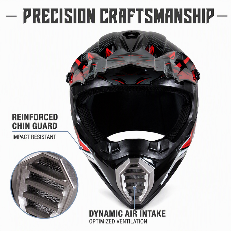 Helm Motocross Uchoose untuk D - Mountain Biking Helmet Full Face ulasan dan harga