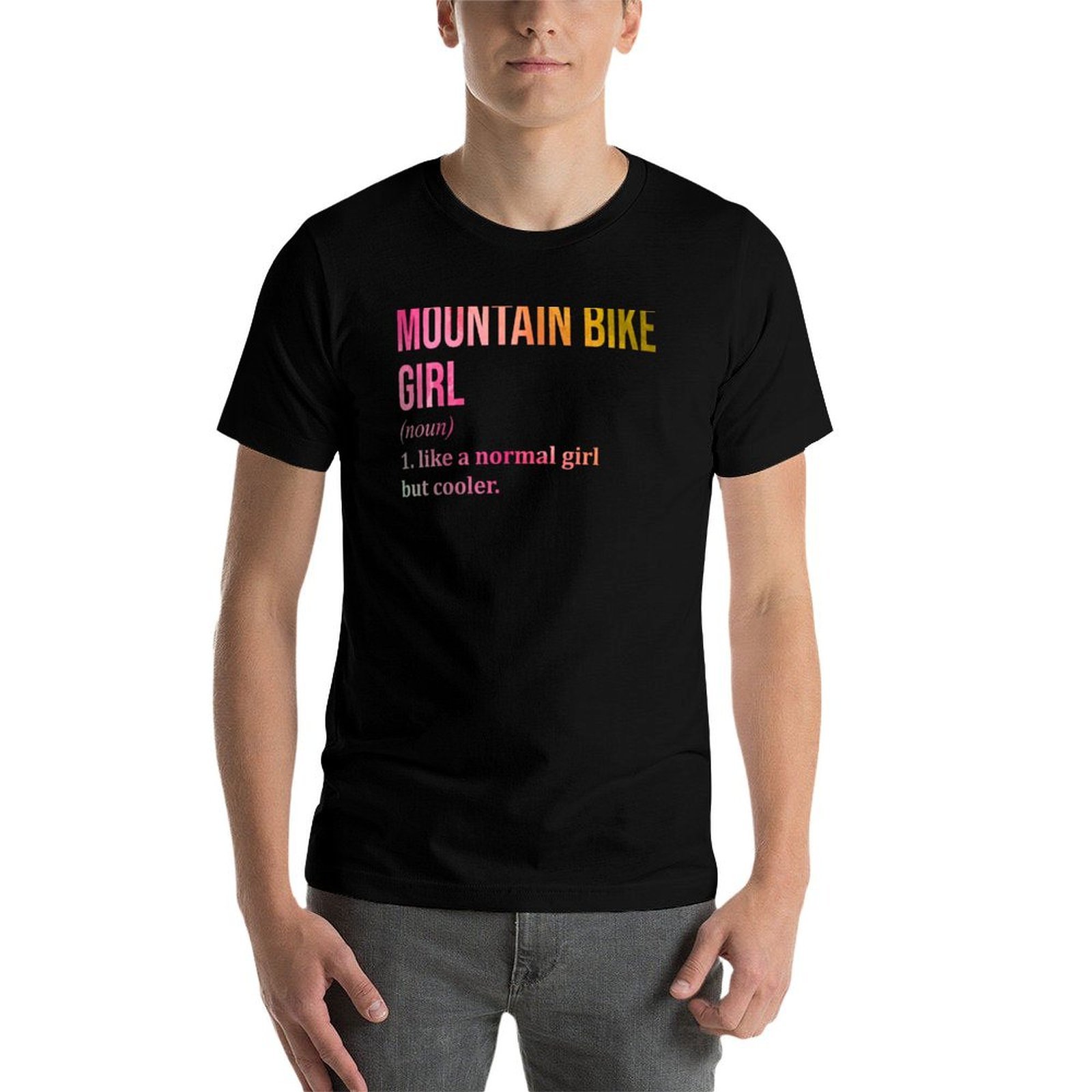 Kaos Oblong Dasar Motif Sepeda - Mountain Biking Definition ulasan dan harga