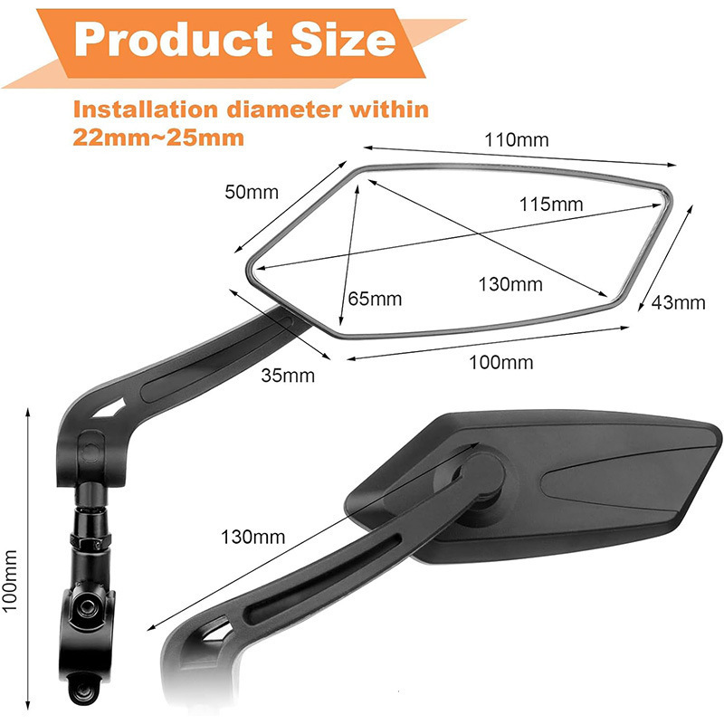 Kaca Spion Sepeda Gunung, Kaca - Mountain Biking Definition ulasan dan harga