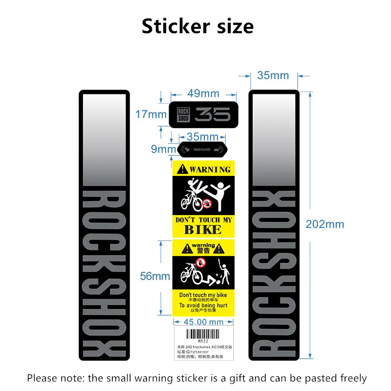 Stiker Garpu Sepeda Gunung Roc - Mountain Biking Quotes ulasan dan harga