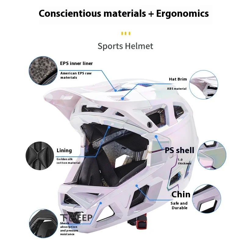 Helm Sepeda Gunung Downhill Fu - Mountain Biking Helmet Full Face ulasan dan harga