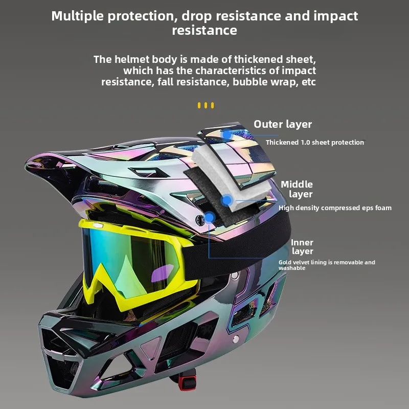 Helm Sepeda Gunung Downhill Fu - Mountain Biking Helmet Full Face ulasan dan harga