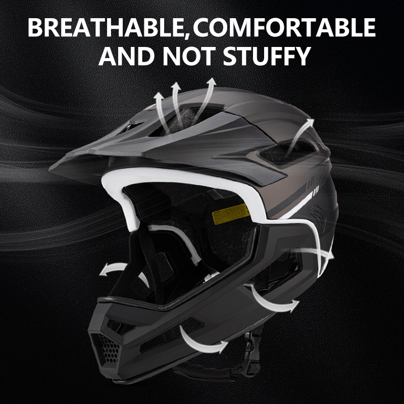 Helm sepeda gunung pria dan wa - Mountain Biking Helmet Full Face ulasan dan harga