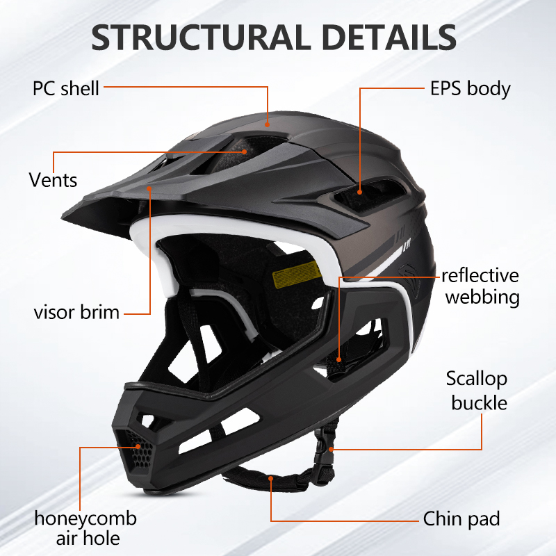 Helm sepeda gunung pria dan wa - Mountain Biking Helmet Full Face ulasan dan harga