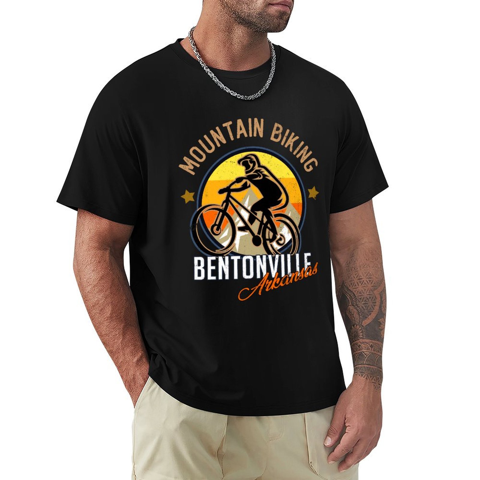 Kaos Bersepeda Gunung Bentonvi - Mountain Biking Bentonville ulasan dan harga