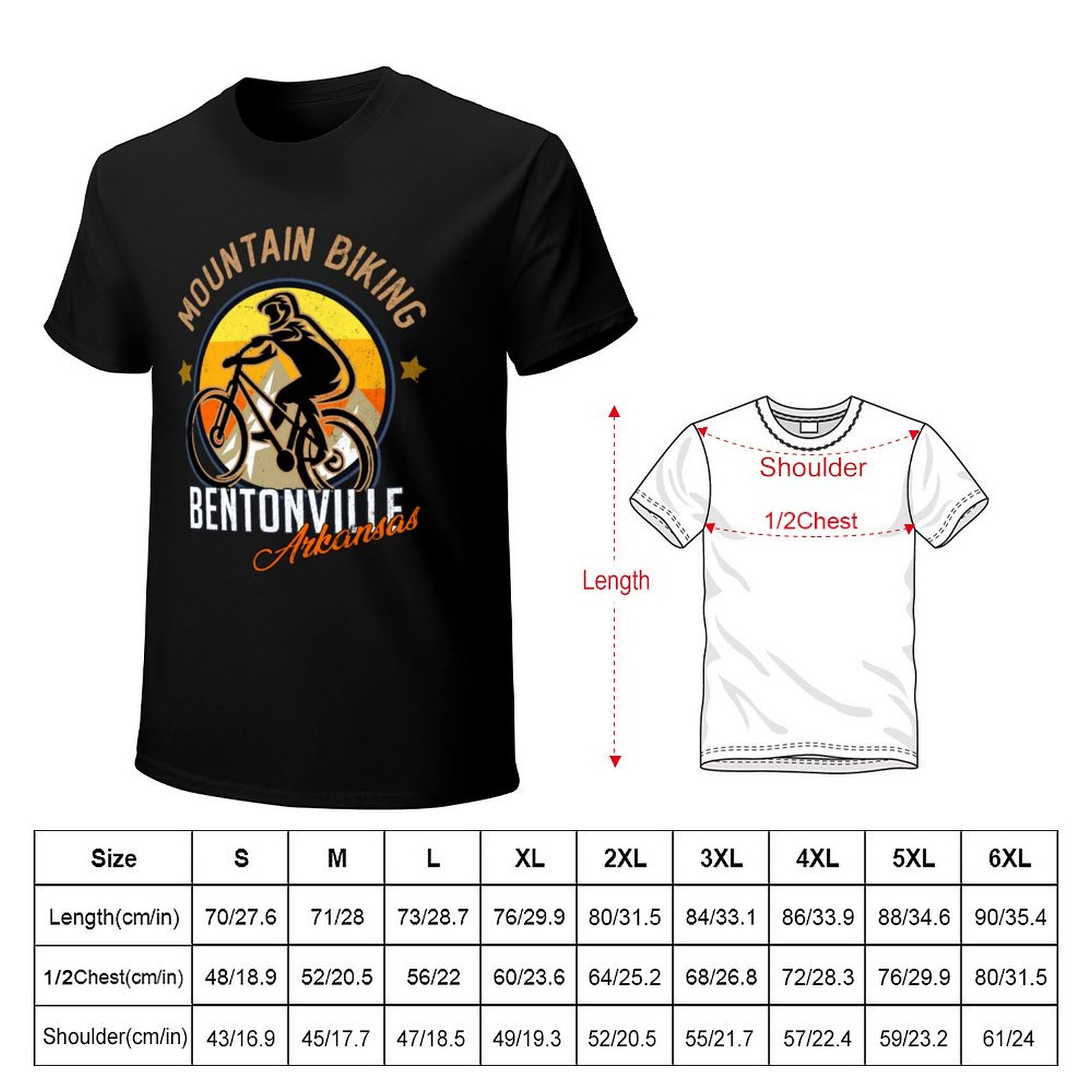 Kaos Bersepeda Gunung Bentonvi - Mountain Biking Bentonville ulasan dan harga