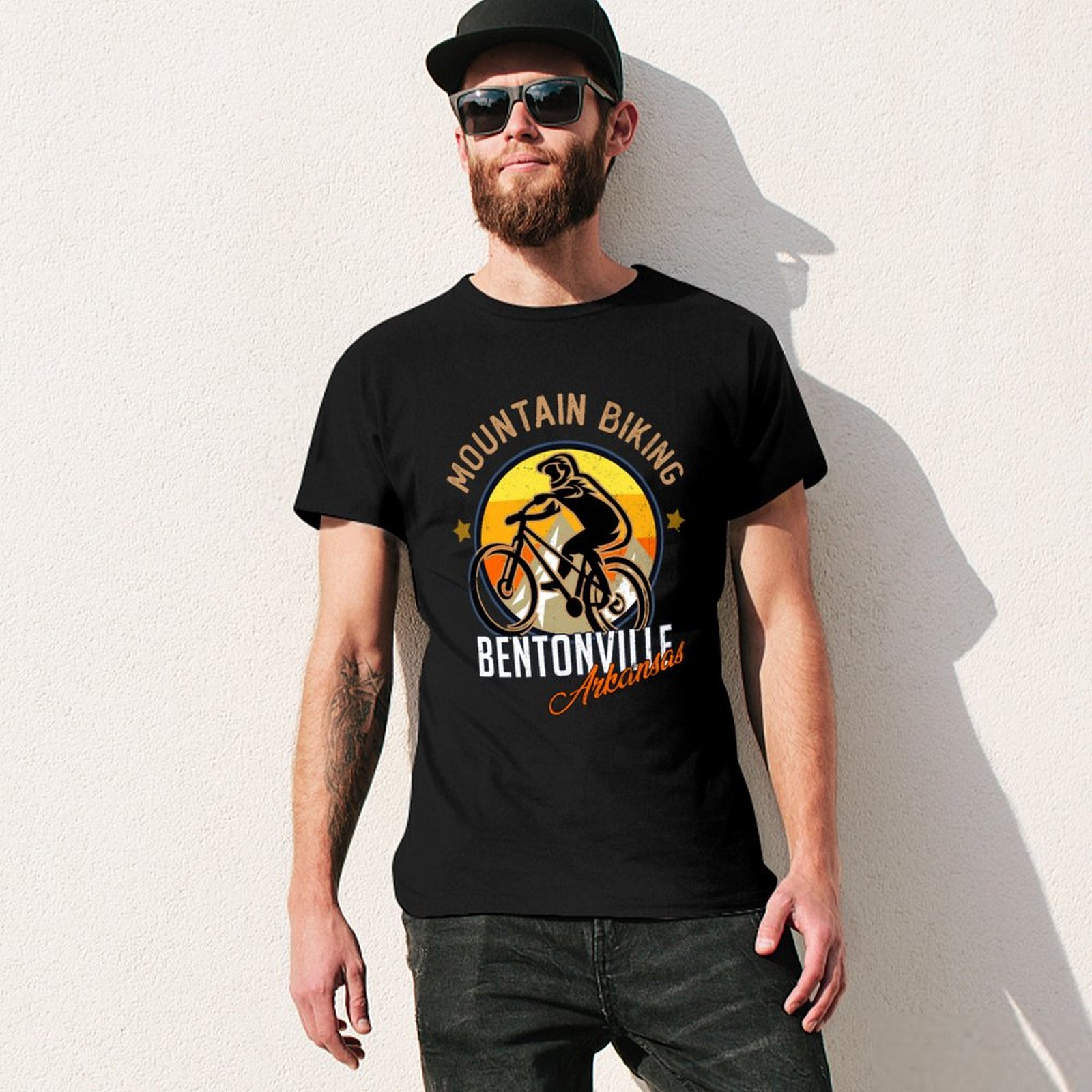 Kaos Bersepeda Gunung Bentonvi - Mountain Biking Bentonville ulasan dan harga